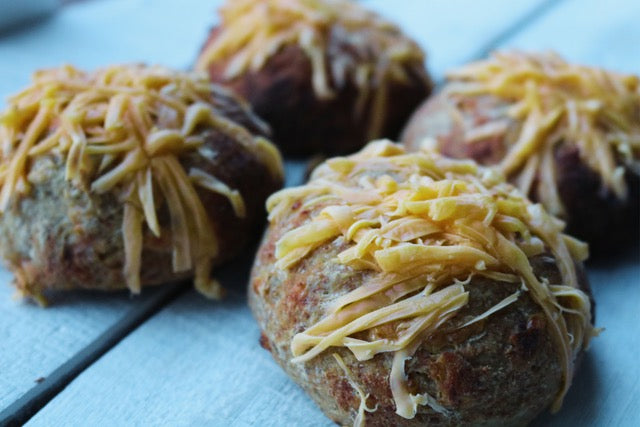 Gluten-free organic sourdough cheese buns